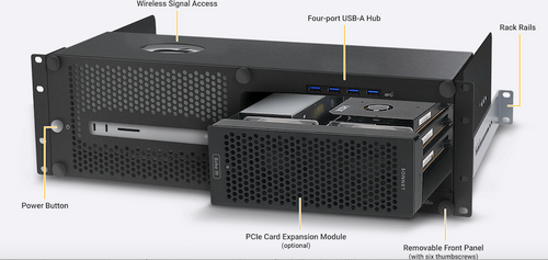 Sonnet xMac Studio 3U rackmount enclosure system Sonnet xMac Studio 3U rackmount enclosure system